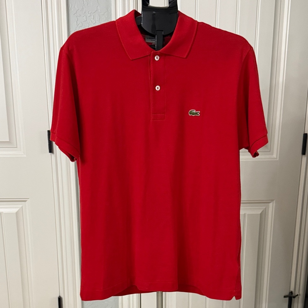 Lacoste Men's Vibrant Red Polo Shirt